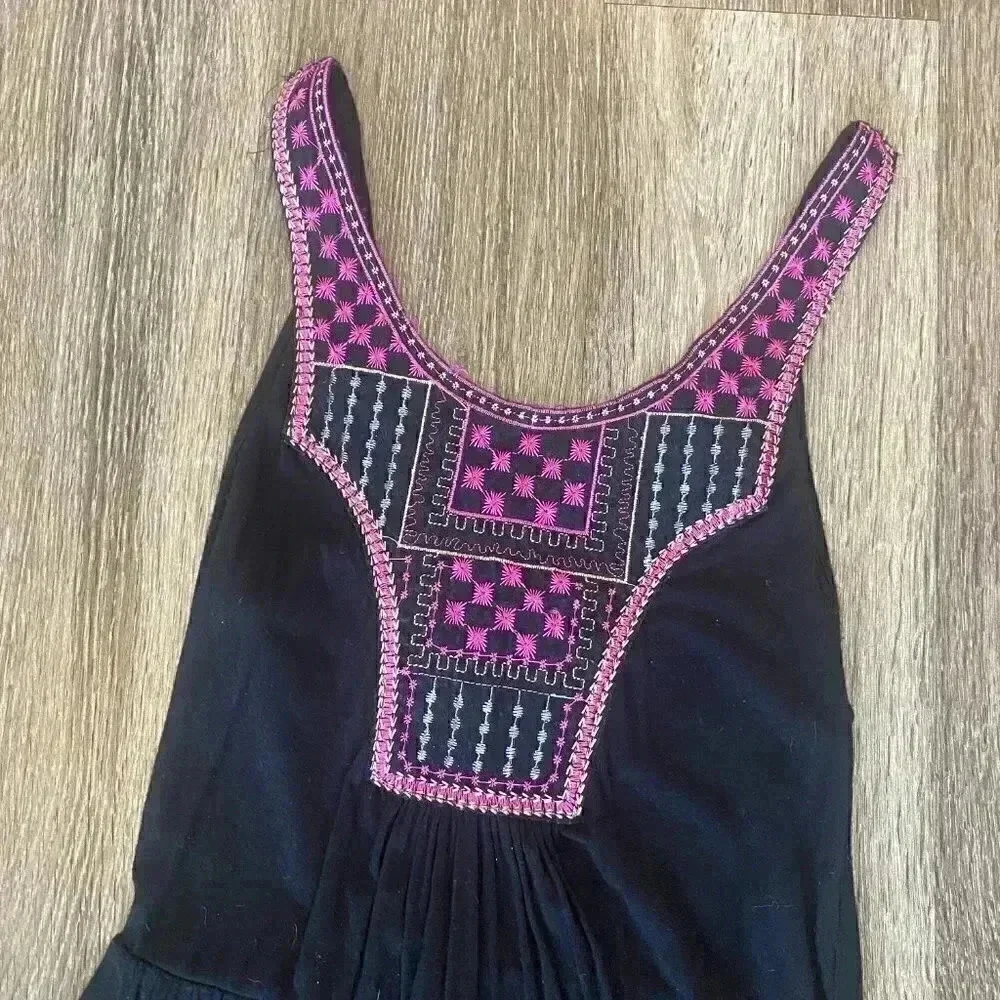 Womens Charlotte Russe Black Maxi Dress - M